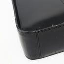 GUCCI Shoulder Bag Enamel Black Silver 001 3031 Auth 143306-11