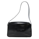 GUCCI Shoulder Bag Enamel Black Silver 001 3031 Auth 143306-2