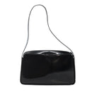 GUCCI Shoulder Bag Enamel Black Silver 001 3031 Auth 143306-3