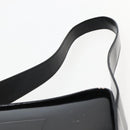 GUCCI Shoulder Bag Enamel Black Silver 001 3031 Auth 143306-8