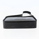 GUCCI Shoulder Bag Enamel Black Silver 001 3031 Auth 143306-9