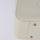 GUCCI Hand Bag Enamel 2way White Silver 001 1013 0504 Auth 143307-12