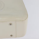 GUCCI Hand Bag Enamel 2way White Silver 001 1013 0504 Auth 143307-13