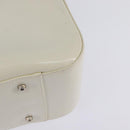 GUCCI Hand Bag Enamel 2way White Silver 001 1013 0504 Auth 143307-15