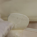 GUCCI Hand Bag Enamel 2way White Silver 001 1013 0504 Auth 143307-21