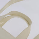 GUCCI Hand Bag Enamel 2way White Silver 001 1013 0504 Auth 143307-8