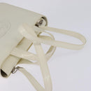GUCCI Hand Bag Enamel 2way White Silver 001 1013 0504 Auth 143307-9