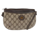 GUCCI GG Supreme Shoulder Bag PVC Beige Gold 904 02 020 Auth 143309-1