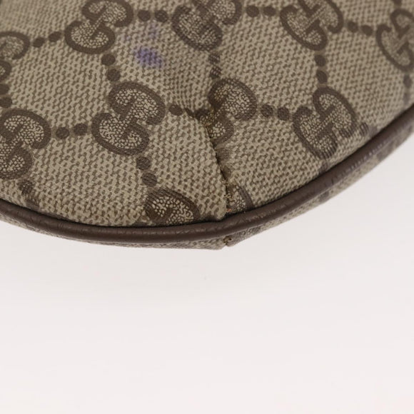 GUCCI GG Supreme Shoulder Bag PVC Beige Gold 904 02 020 Auth 143309