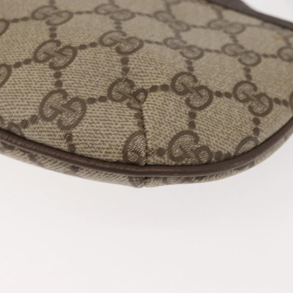 GUCCI GG Supreme Shoulder Bag PVC Beige Gold 904 02 020 Auth 143309