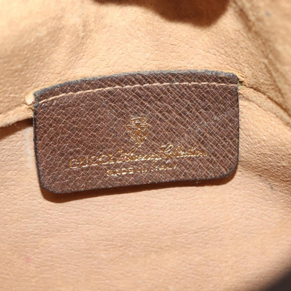 GUCCI GG Supreme Shoulder Bag PVC Beige Gold 904 02 020 Auth 143309