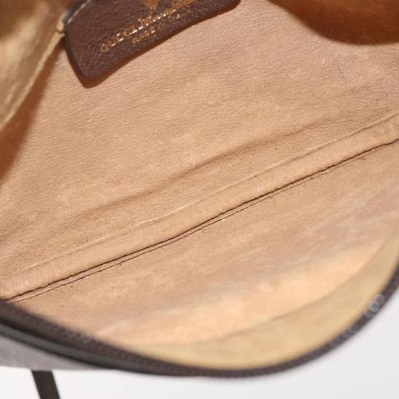 GUCCI GG Supreme Shoulder Bag PVC Beige Gold 904 02 020 Auth 143309