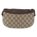 GUCCI GG Supreme Shoulder Bag PVC Beige Gold 904 02 020 Auth 143309-2