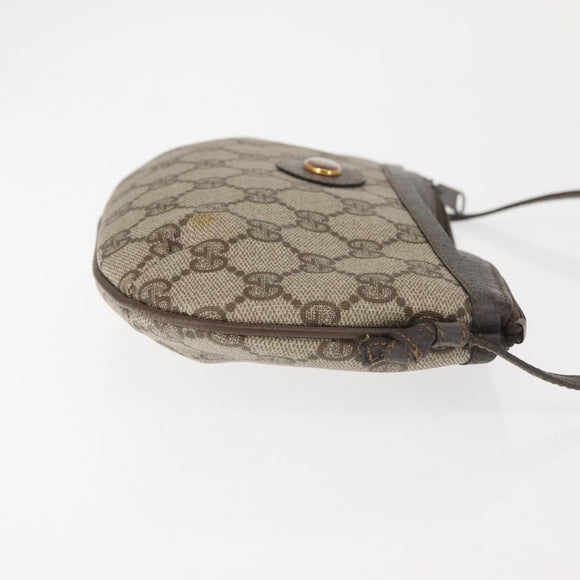 GUCCI GG Supreme Shoulder Bag PVC Beige Gold 904 02 020 Auth 143309