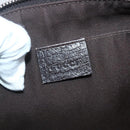 GUCCI GG Supreme Clutch Bag PVC Beige Silver 130653 Auth 143310-17