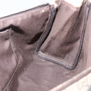 GUCCI GG Supreme Clutch Bag PVC Beige Silver 130653 Auth 143310-19