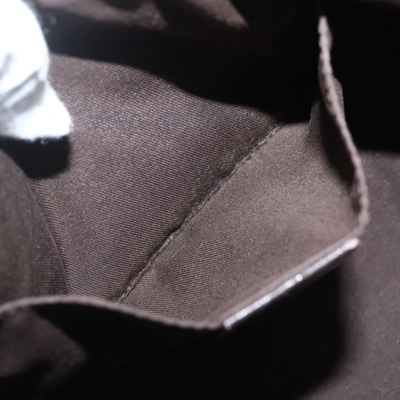 GUCCI GG Supreme Clutch Bag PVC Beige Silver 130653 Auth 143310