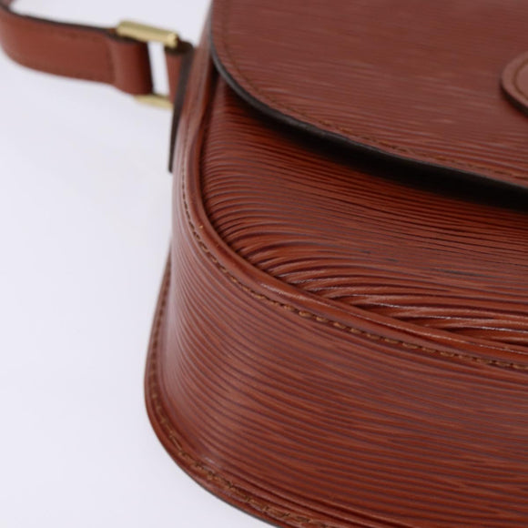LOUIS VUITTON Epi Saint Cloud PM Shoulder Bag Brown M52213 LV Auth 143321