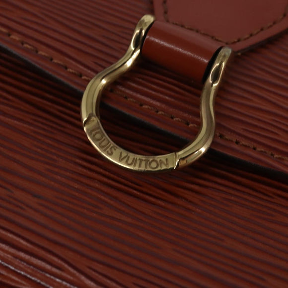 LOUIS VUITTON Epi Saint Cloud PM Shoulder Bag Brown M52213 LV Auth 143321