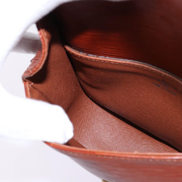 LOUIS VUITTON Epi Saint Cloud PM Shoulder Bag Brown M52213 LV Auth 143321