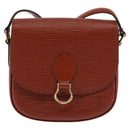 LOUIS VUITTON Epi Saint Cloud PM Shoulder Bag Brown M52213 LV Auth 143321-13