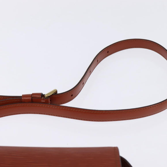 LOUIS VUITTON Epi Saint Cloud PM Shoulder Bag Brown M52213 LV Auth 143321