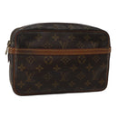 LOUIS VUITTON Monogram Compiegne 23 Clutch Bag M51847 LV Auth 143325-1
