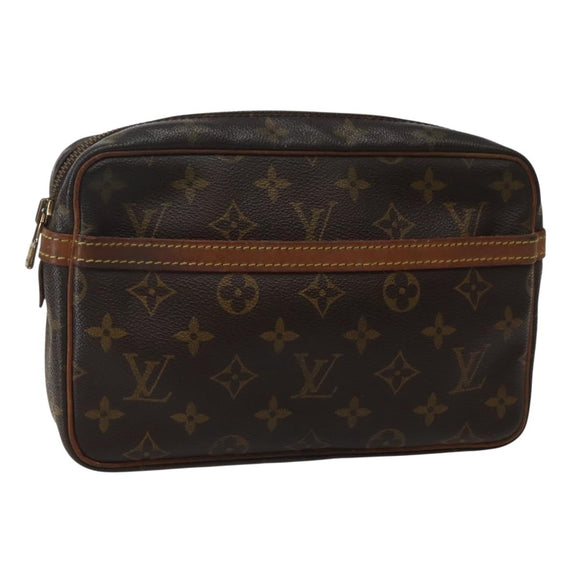LOUIS VUITTON Monogram Compiegne 23 Clutch Bag M51847 LV Auth 143325