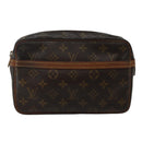 LOUIS VUITTON Monogram Compiegne 23 Clutch Bag M51847 LV Auth 143325-13