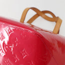 LOUIS VUITTON Monogram Vernis Bellevue PM Hand Bag Rose Pop M93669 Auth 143327-17
