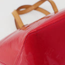 LOUIS VUITTON Monogram Vernis Bellevue PM Hand Bag Rose Pop M93669 Auth 143327-18