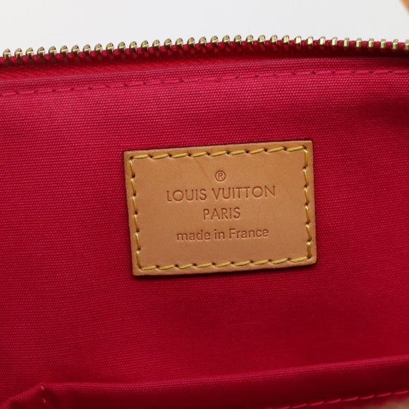 LOUIS VUITTON Monogram Vernis Bellevue PM Hand Bag Rose Pop M93669 Auth 143327