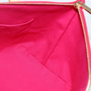 LOUIS VUITTON Monogram Vernis Bellevue PM Hand Bag Rose Pop M93669 Auth 143327-22