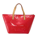 LOUIS VUITTON Monogram Vernis Bellevue PM Hand Bag Rose Pop M93669 Auth 143327-2