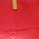 LOUIS VUITTON Monogram Vernis Bellevue PM Hand Bag Rose Pop M93669 Auth 143327-6