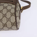 GUCCI GG Supreme Web Sherry Line Bag PVC Beige Gold 56 02 087 Auth 143328-14