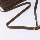 GUCCI GG Supreme Web Sherry Line Bag PVC Beige Gold 56 02 087 Auth 143328-7