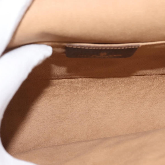 GUCCI GG Supreme Web Sherry Line Bag PVC Beige Gold 156 01 031 Auth 143329