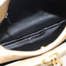 BALLY Shoulder Bag Leather Beige Gold Auth 143330-11