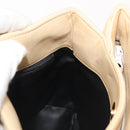 BALLY Shoulder Bag Leather Beige Gold Auth 143330-19