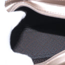 BALLY Hand Bag Leather Champagne Gold Auth 143331-11