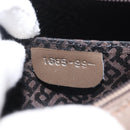 BALLY Hand Bag Leather Champagne Gold Auth 143331-12