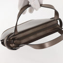 BALLY Hand Bag Leather Champagne Gold Auth 143331-6