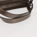 BALLY Hand Bag Leather Champagne Gold Auth 143331-7