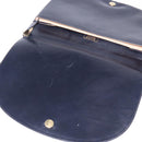 BALLY Shoulder Bag Leather Black Gold Auth 143332-10