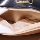 BALLY Shoulder Bag Leather Black Gold Auth 143332-12