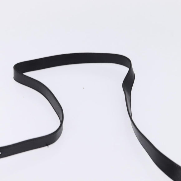 BALLY Shoulder Bag Leather Black Gold Auth 143332