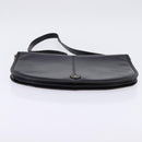 BALLY Shoulder Bag Leather Black Gold Auth 143332-5