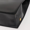 BALLY Shoulder Bag Leather Black Gold Auth 143333-14