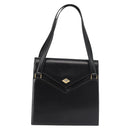 BALLY Shoulder Bag Leather Black Gold Auth 143333-13